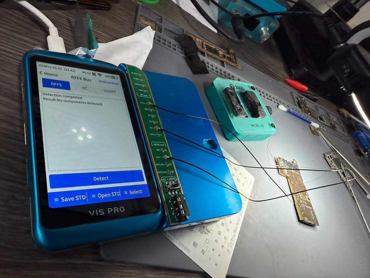 Herramienta de diagnóstico avanzado de placa iPhone