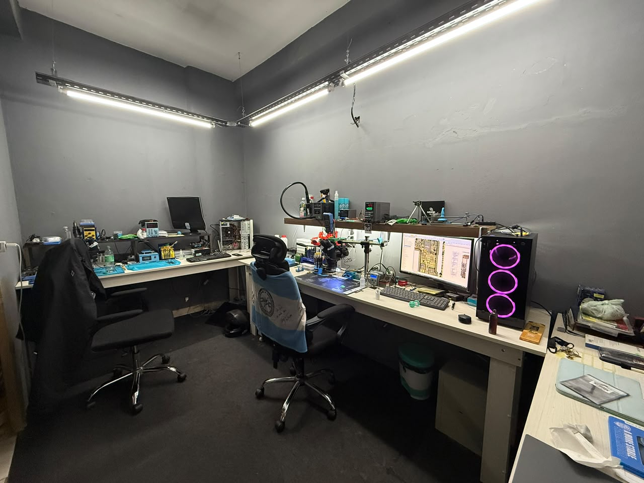 Interior del laboratorio técnico Apple Lab